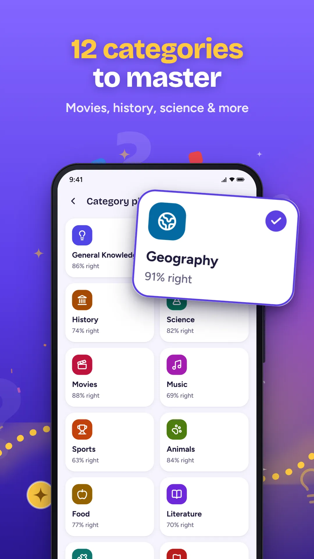 12 categories to master